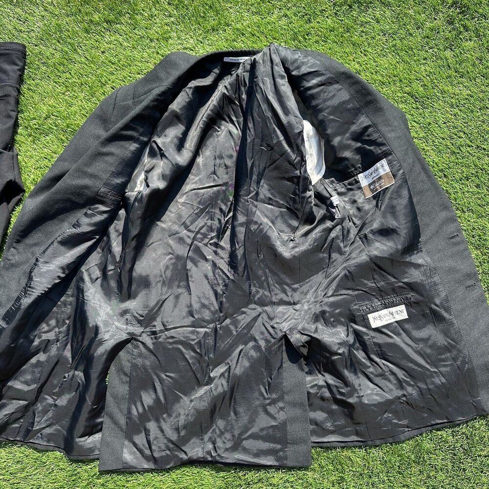 Vintage Yves Saint Laurent Blazer Jacket Mens Size 50 Wool YSL Sport‎ Coat - Picture 6 of 10